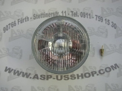 Scheinwerfer - Headlamp  H4 Rund  178mm  Abblend+ Fernlicht